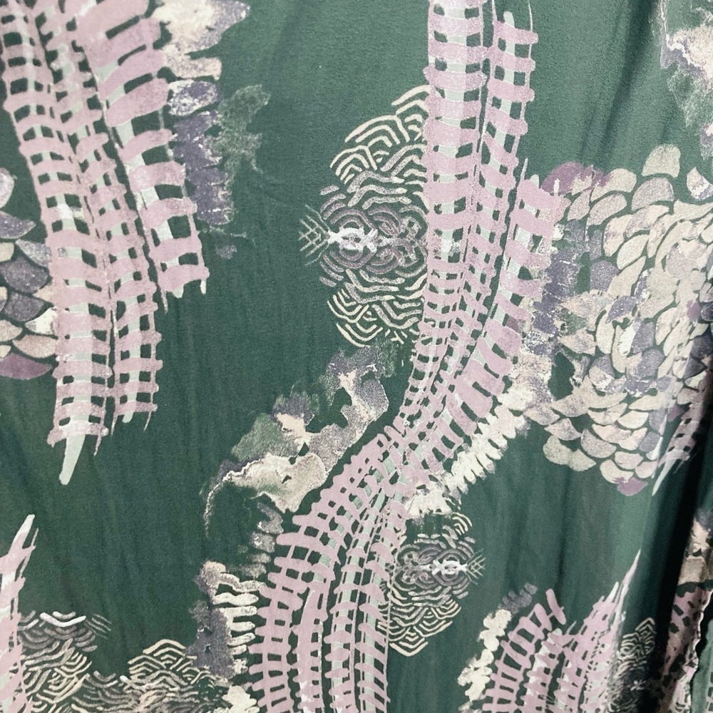 Free People Out of the Woods deep v neck maxi dress in gray & purple. XS - Picture 6 of 9